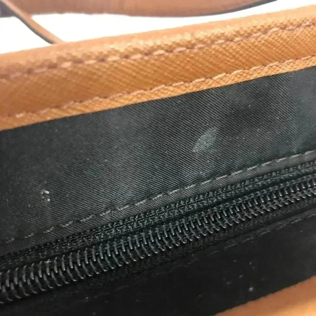 Michael Kors Black Nylon Tote Bag Leather Straps