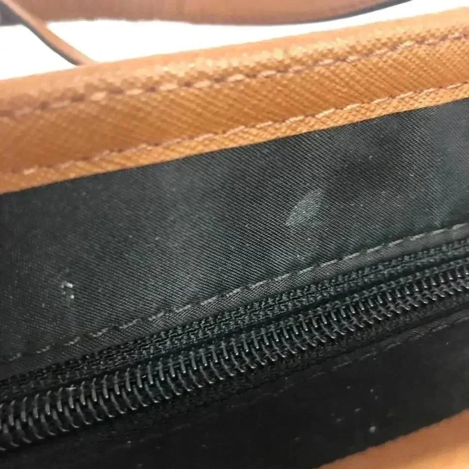 Michael Kors Black Nylon Tote Bag Leather Straps