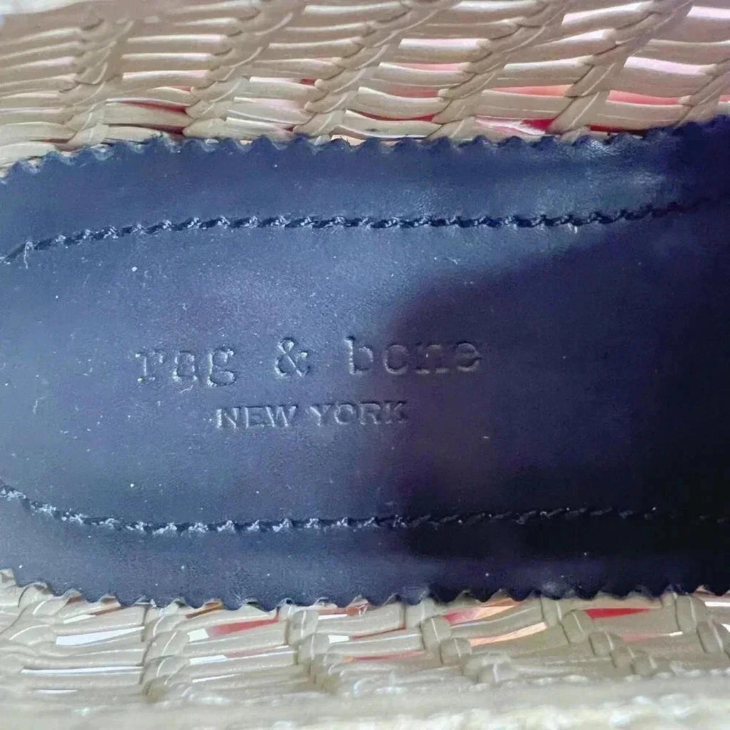NWOT Rag & Bone Sid Dune Woven Loafer Tan Leather Slip On Women's Size 38.5