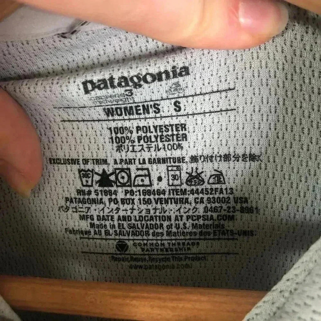 Patagonia Grey Heathered Quarter Zip Base Layer Women's Size S
