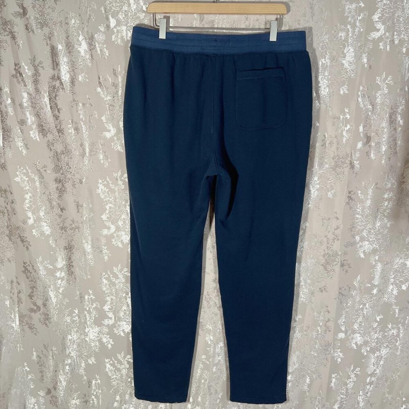 NWT Men's Abercrombie & Fitch Navy Blue Fleece Lined Joggers Size XL