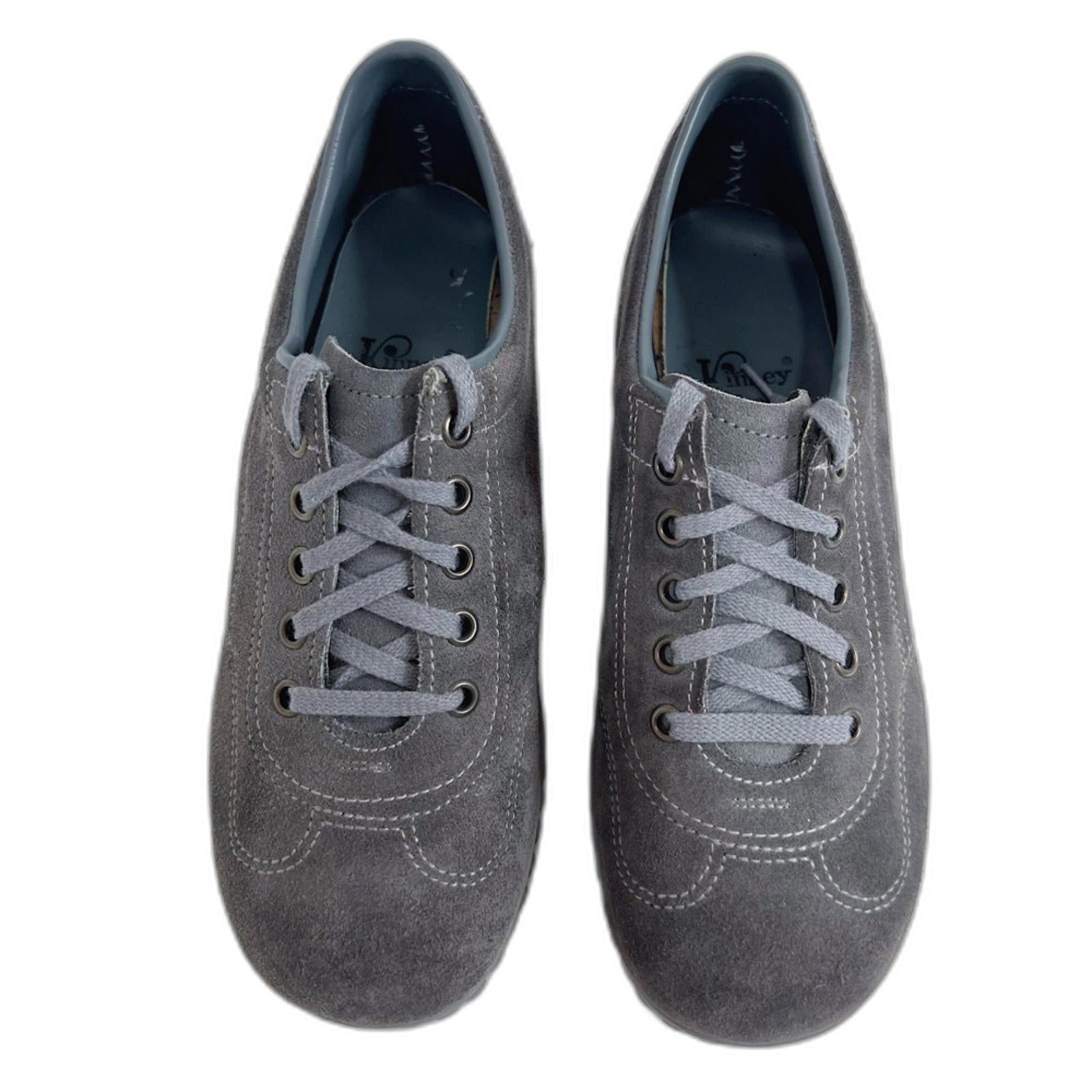 Vintage Kinney Shoes Grey Suede Sneakers Women's Size 8.5