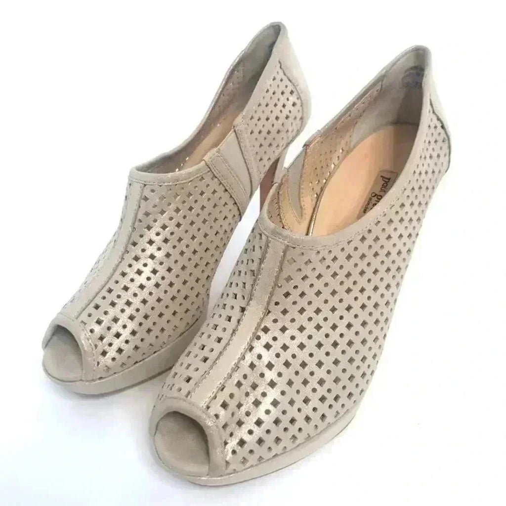 Paul Green Open Toed Booties Passion Perforated Women's Size 9.5 US