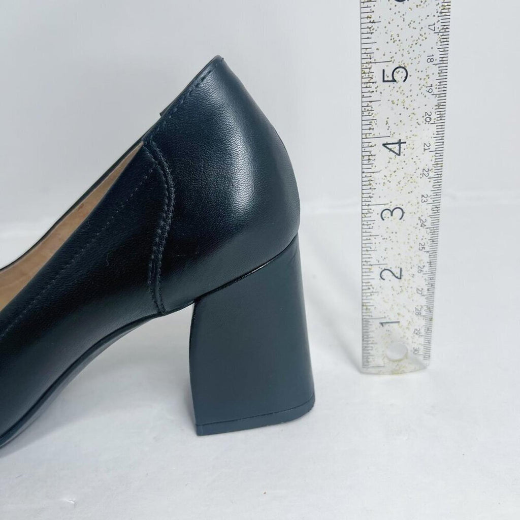 Paul Green Kami Ocean Softnappa Black Leather Pumps Pointed Toe Heels Size 8