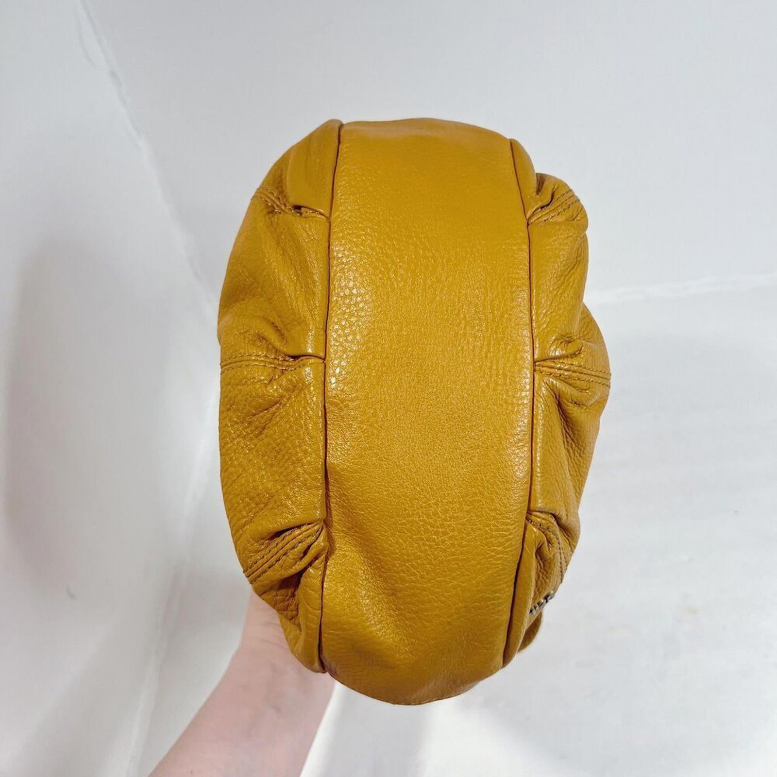 The Sak Deena Crossbody Bag Mustard Yellow Leather Purse