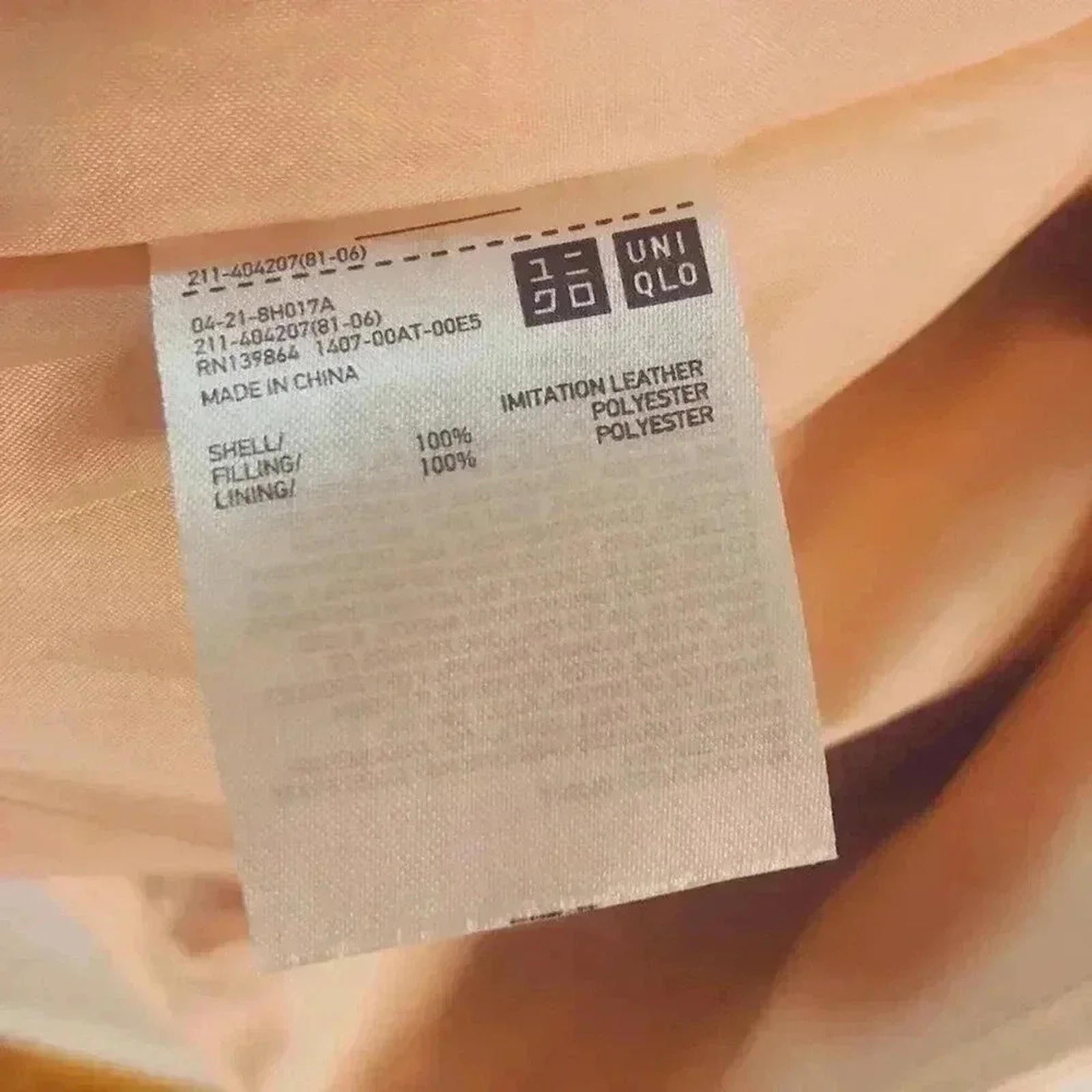 Light Pink Faux Leather Uniqlo Moto Jacket Women's Size M