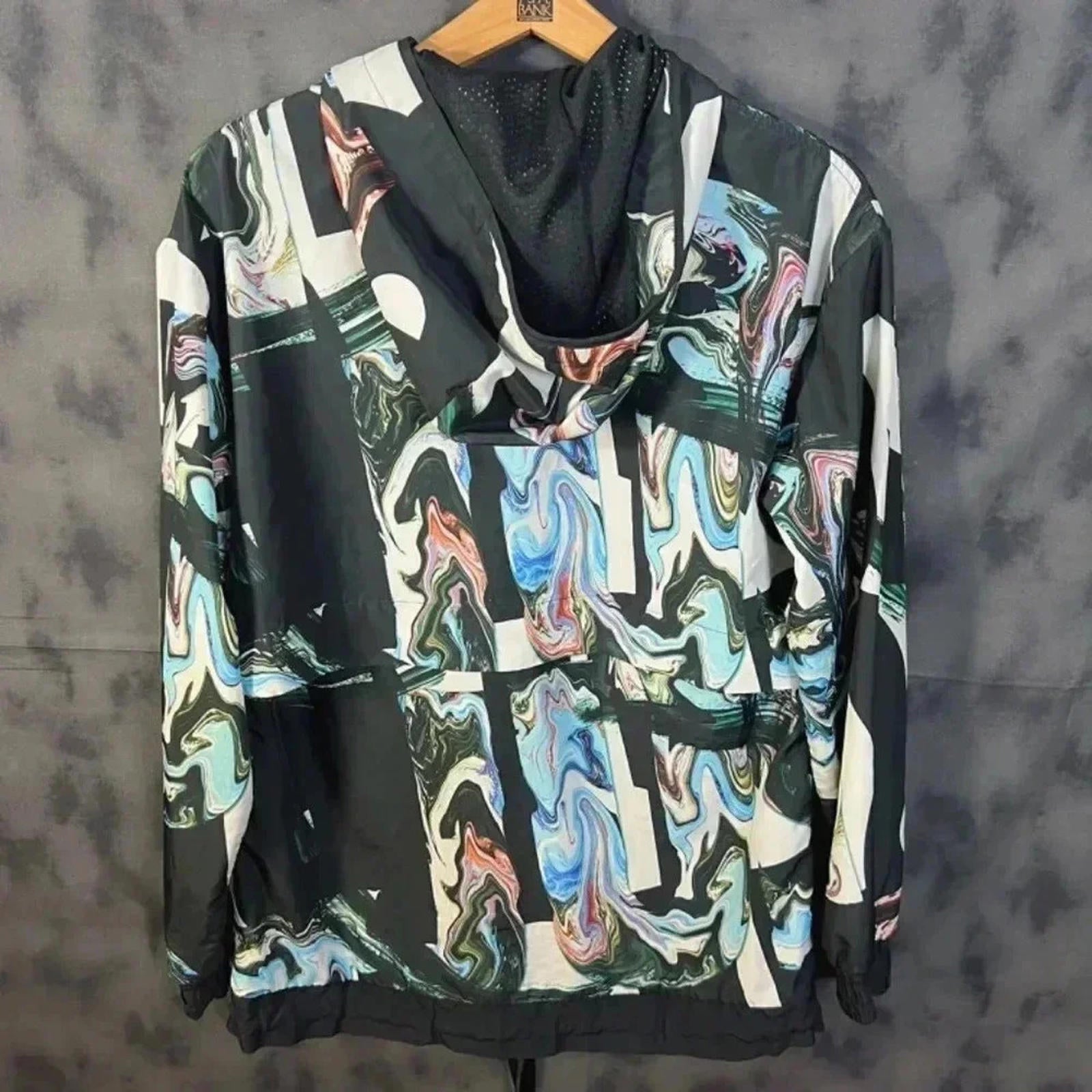 Nike Women's Marble Half Zip Windbreaker Running Jacket Size M