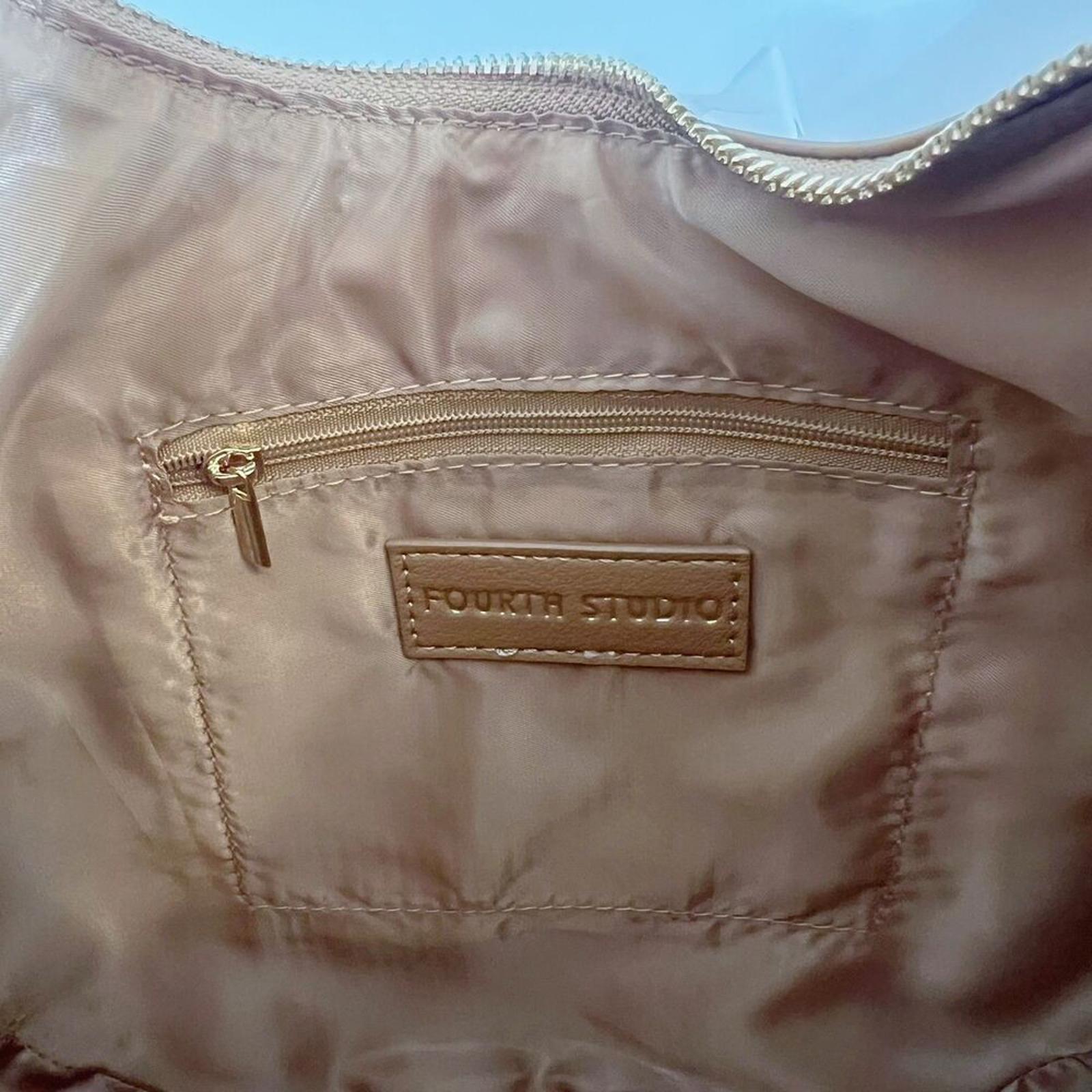 NWOT 4th and Reckless Una Faux Suede Crescent Bag in Brown Purse Handbag