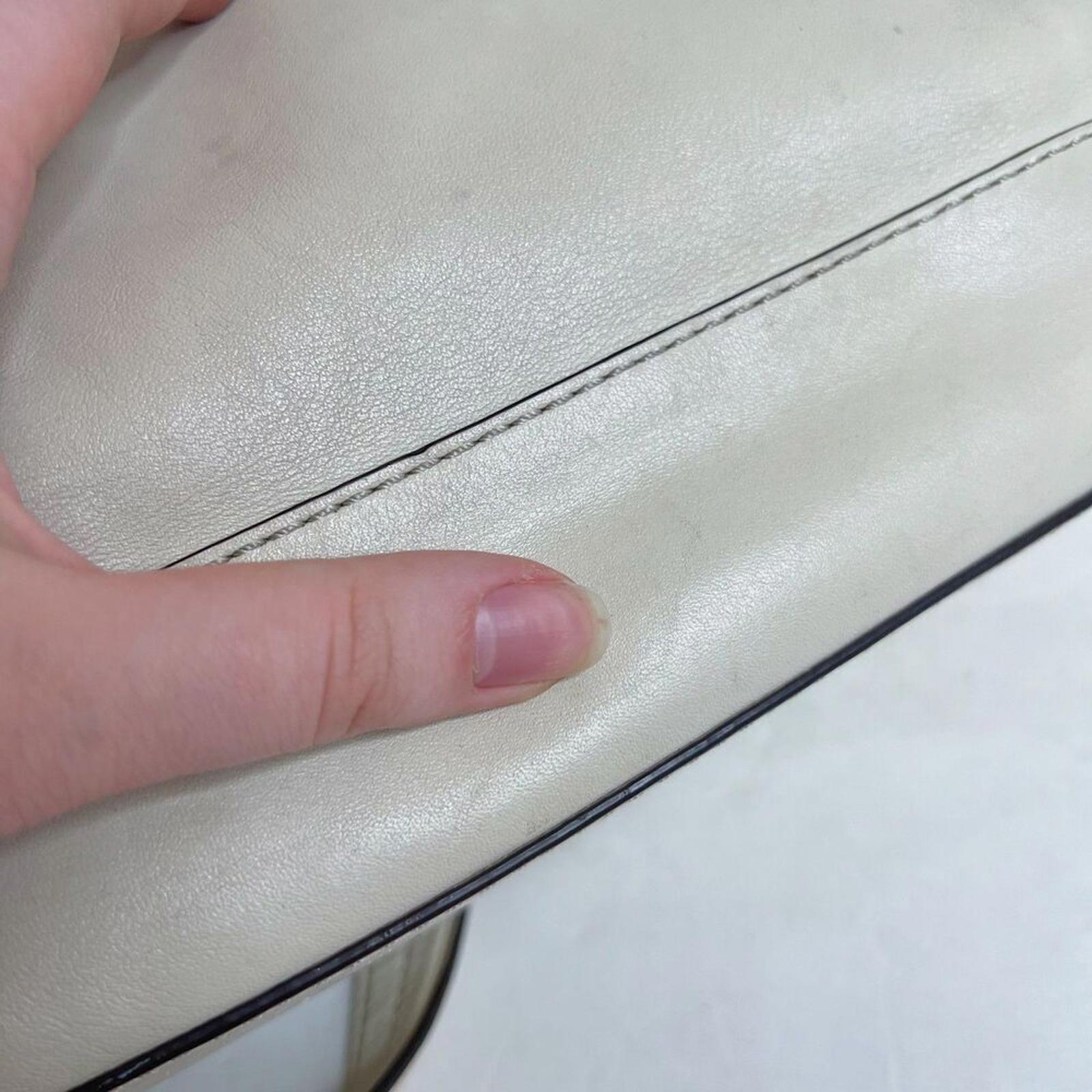 Kate Spade Fremont Place Cream Leather Foldover Shoulder Bag Purse
