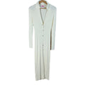 GAUGE81 Rubi Rib-Knit Dress in Ivory Maxi Dress Women's Size S