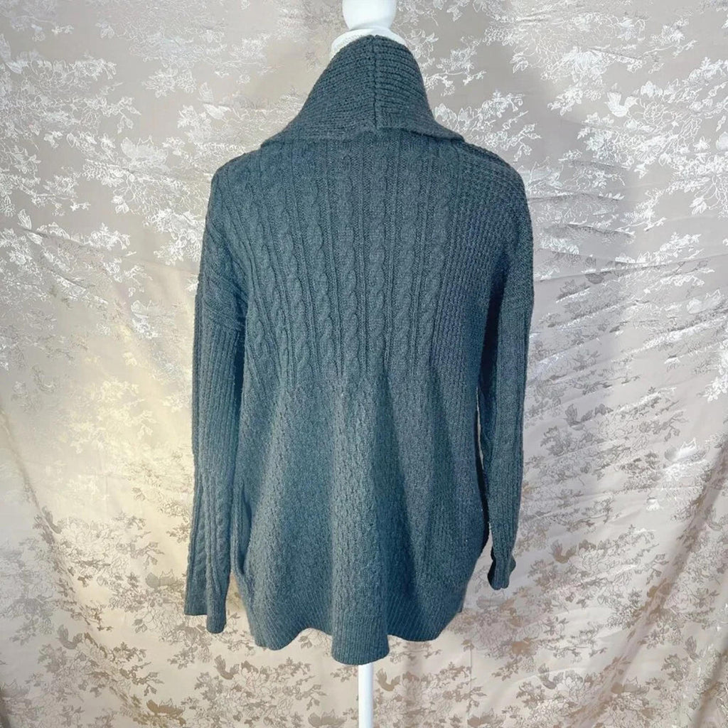 Joie Charcoal Grey Knit Cardigan Sweater Women's Size M