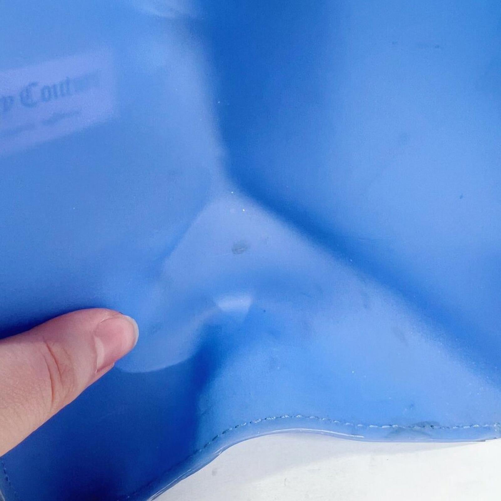 Juicy Couture RARE y2k Vintage Blue Jelly Plastic Tote Bag Shoulder Bag