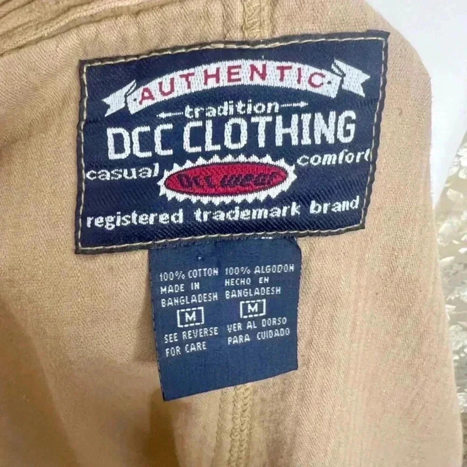 y2k Vintage DCC Clothing Tan Corduroy Jacket Size M