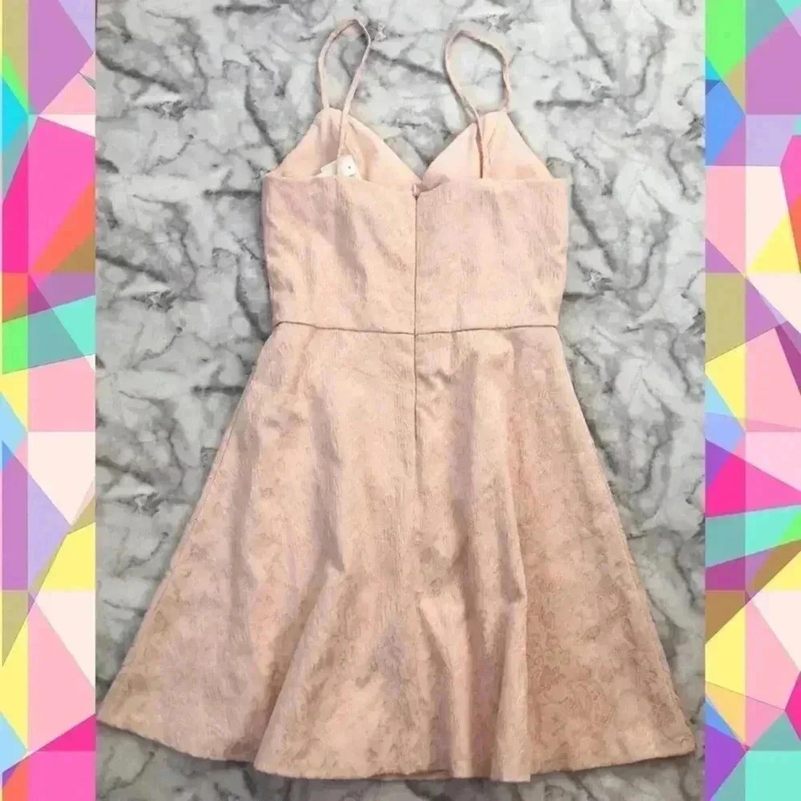 NWT Aqua Rose Gold A Line Dress Balletcore Coquette Women's Size M