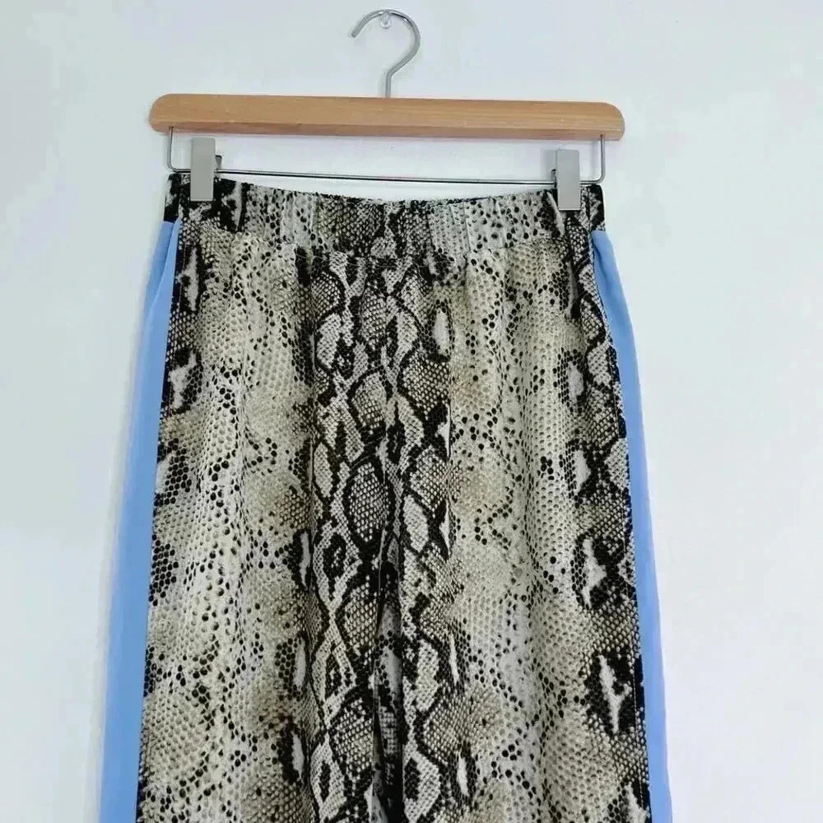 Honey Punch Snake Print Joggers Pants Chiffon Women's Size S
