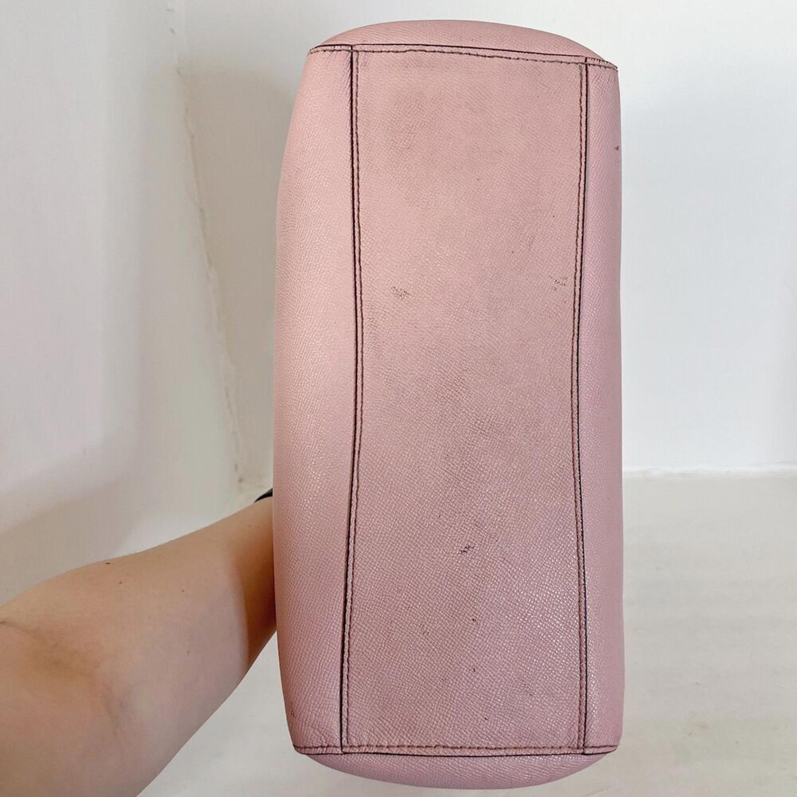Coach Turnlock Tote In Blossom Light Pink Leather Tote Balletcore Coquette