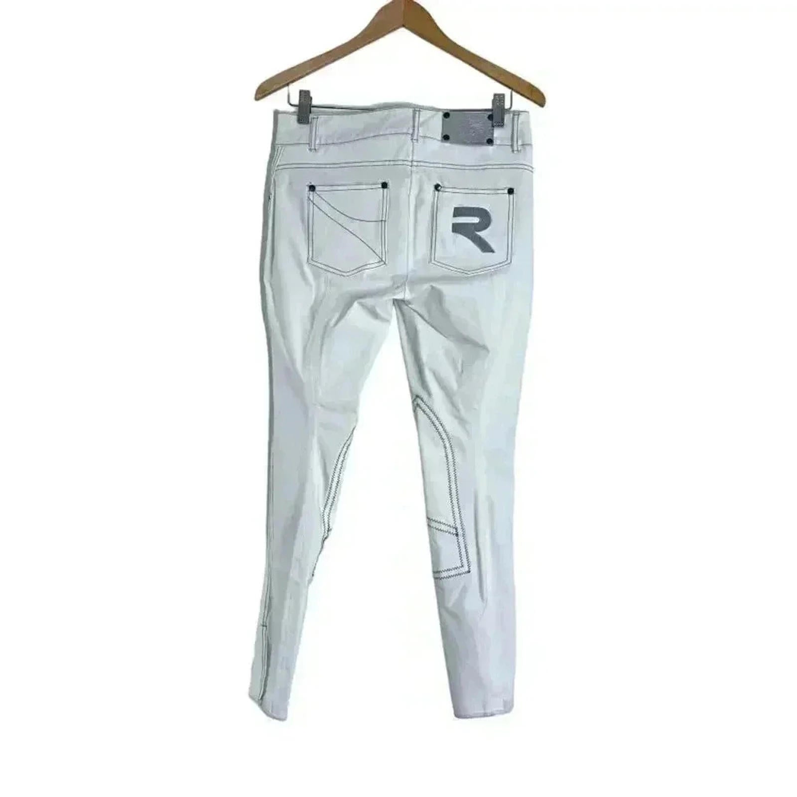NWT Gersemi Sunna Cloth Knee Patches White Equestrian Pants Women's Size 40