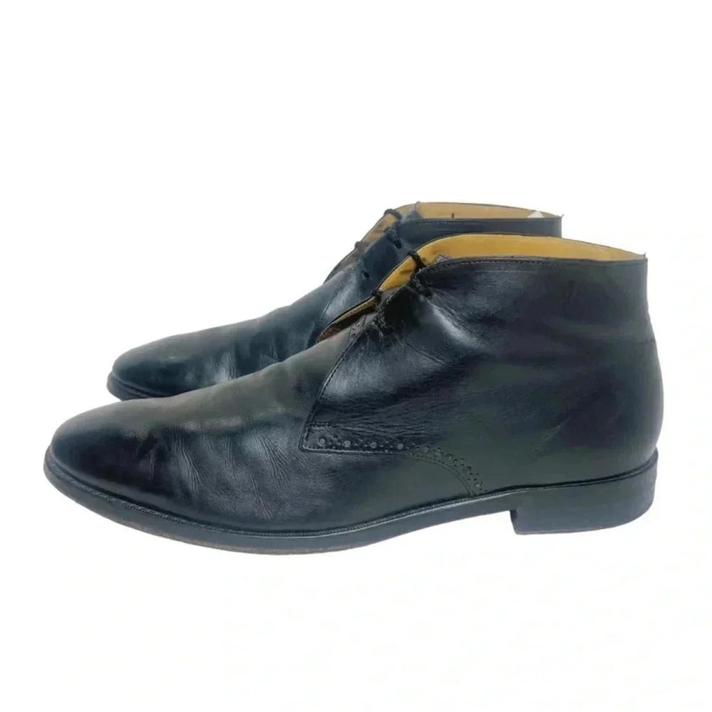 Cole Haan Men's Cambridge Chukka Boots Black Leather Size 11.5