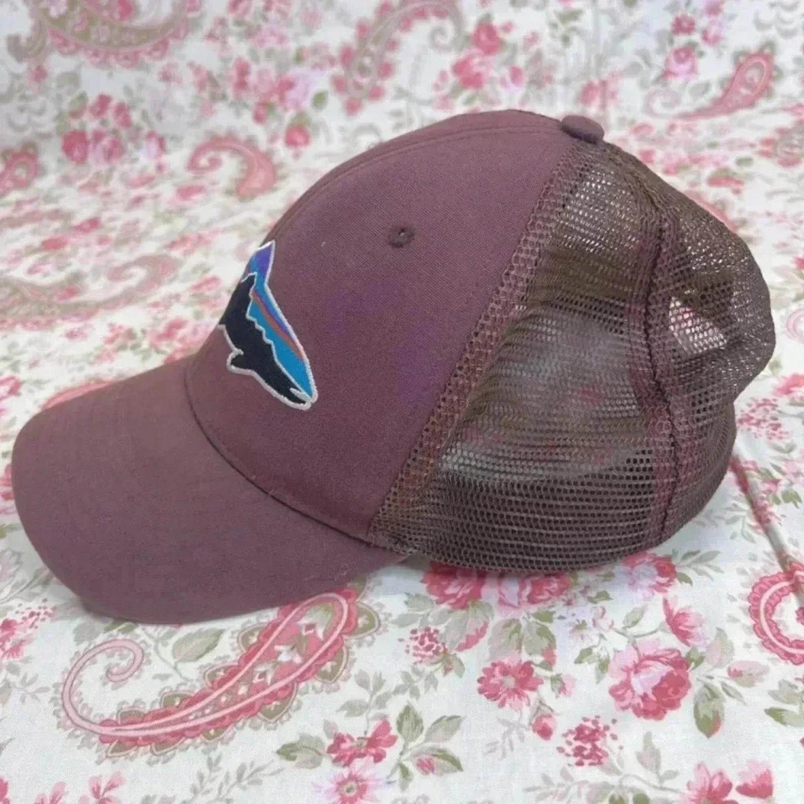 Patagonia Brown Trout Mountains Snapback Cap Fish Logo