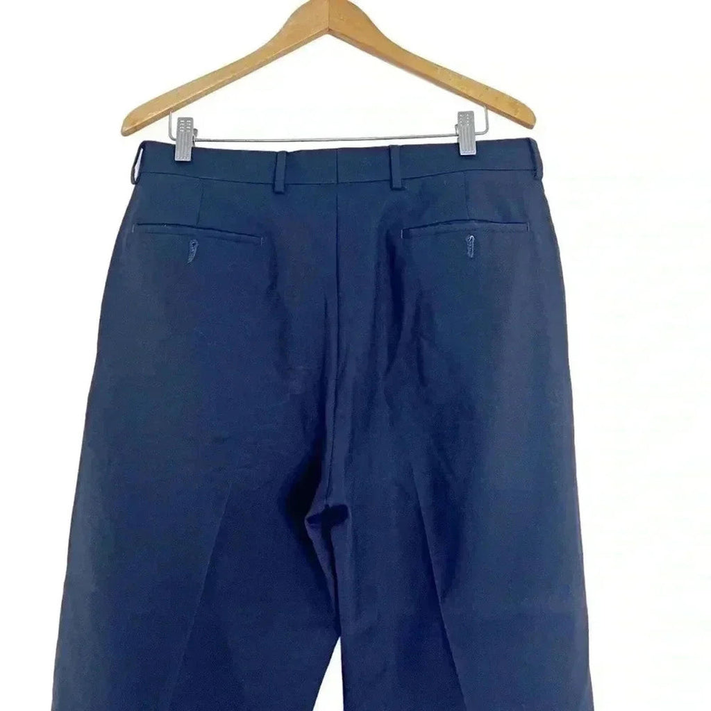 Ralph Lauren Total Comfort Men's Navy Blue Slacks Business Casual Size L
