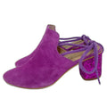 Free People Bright Purple Mules Glitter Booties Chic Women's Size