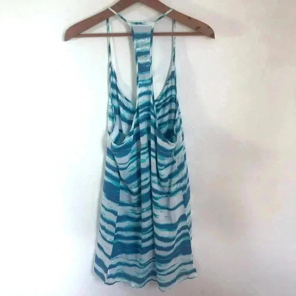 NWT Beto Simone Tank Tunic Dress Tie Dye Tiger Swim Coverup Beach Women's Size S