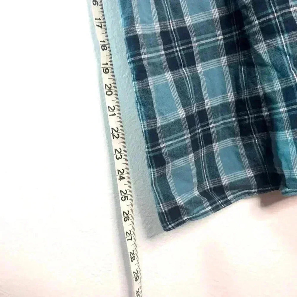y2k Vintage GAP Plaid Square Neck Mini Dress Grunge Punk Women's Size 4