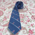 Vintage Santa Skiing Tie Christmas Holiday Suit Formal Wide Tie