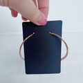 Rose Gold 2" Hoop Earrings Chic Minimal Classy