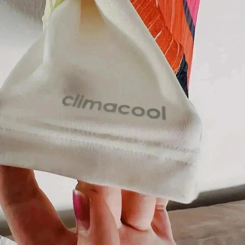 Adidas Climacool White Green Pink Geometric Flowy Workout Tank Women's Size S