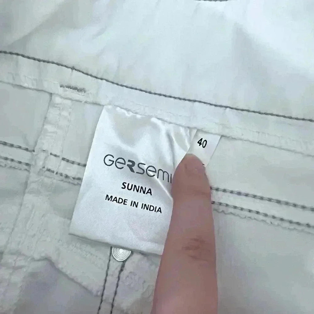NWT Gersemi Sunna Cloth Knee Patches White Equestrian Pants Women's Size 40