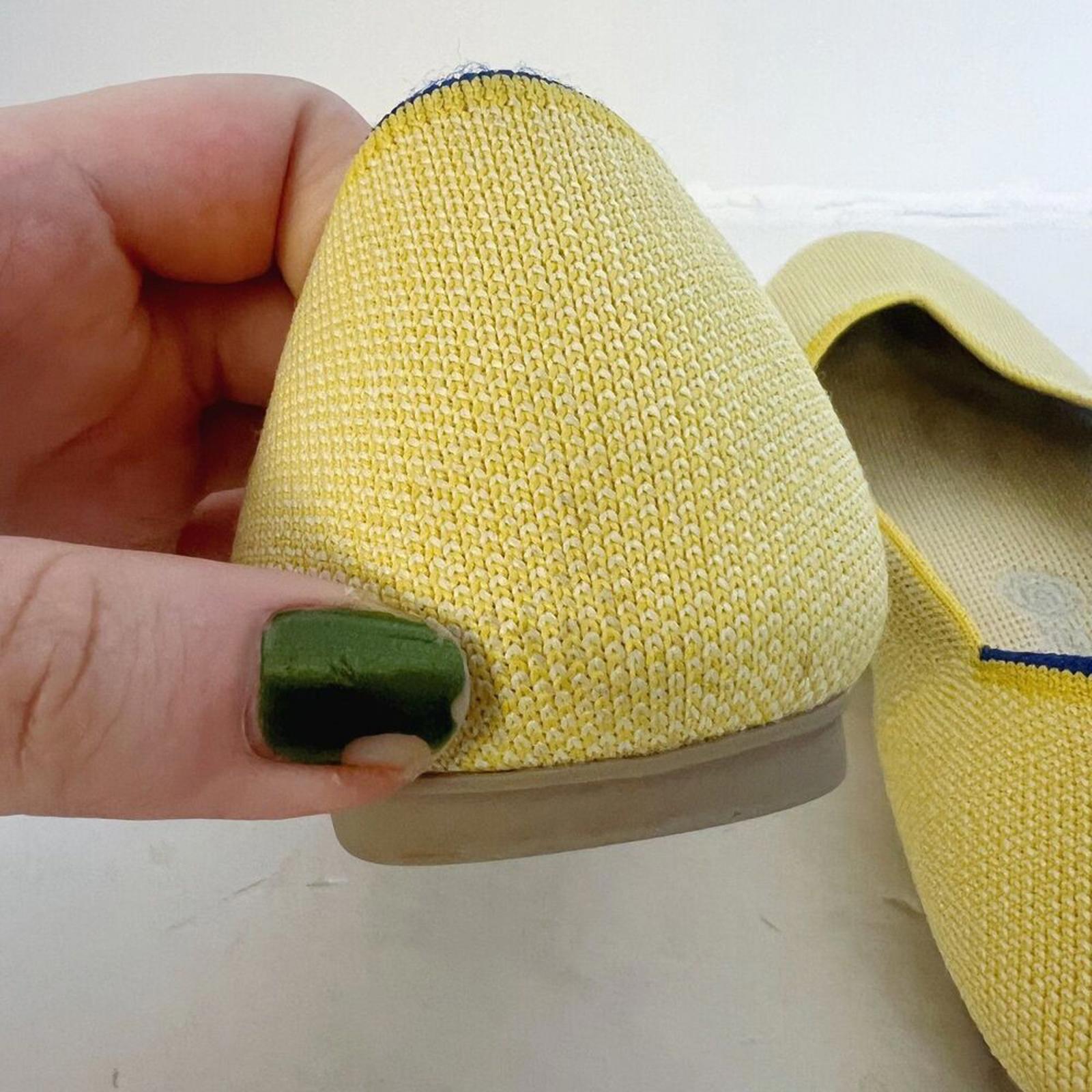 Rothy's RARE Limited Edition Yellow Lemon Tread Lightly Ballet Flats Size 9
