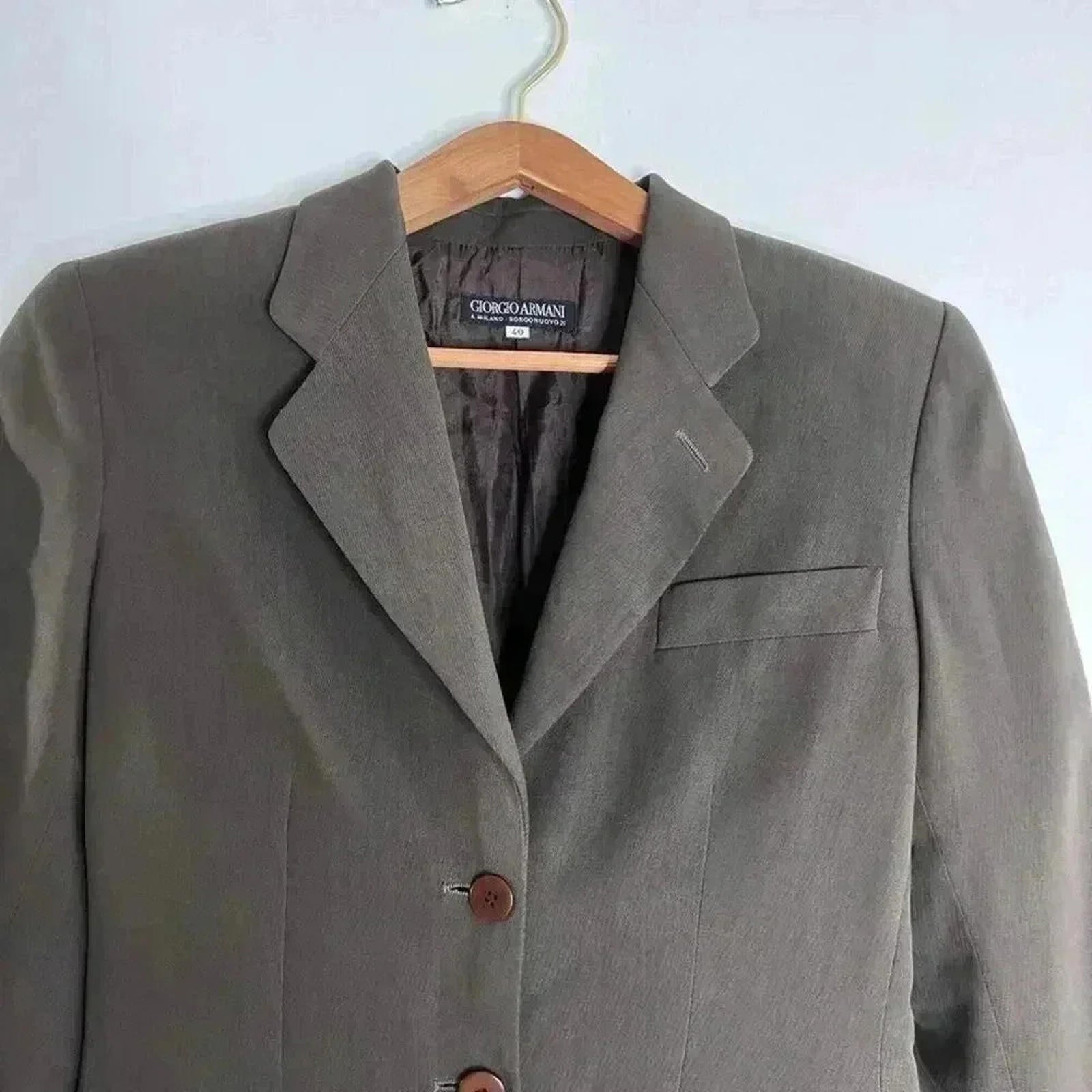 Giorgio Armani Vintage Brown Suit Jacket Women's Size 6 US Business Casual