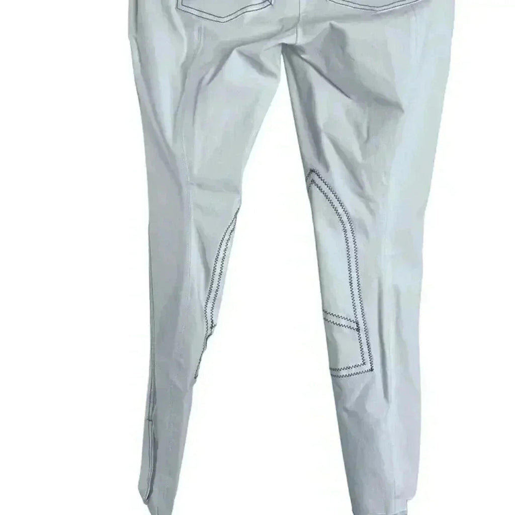 NWT Gersemi Sunna Cloth Knee Patches White Equestrian Pants Women's Size 40
