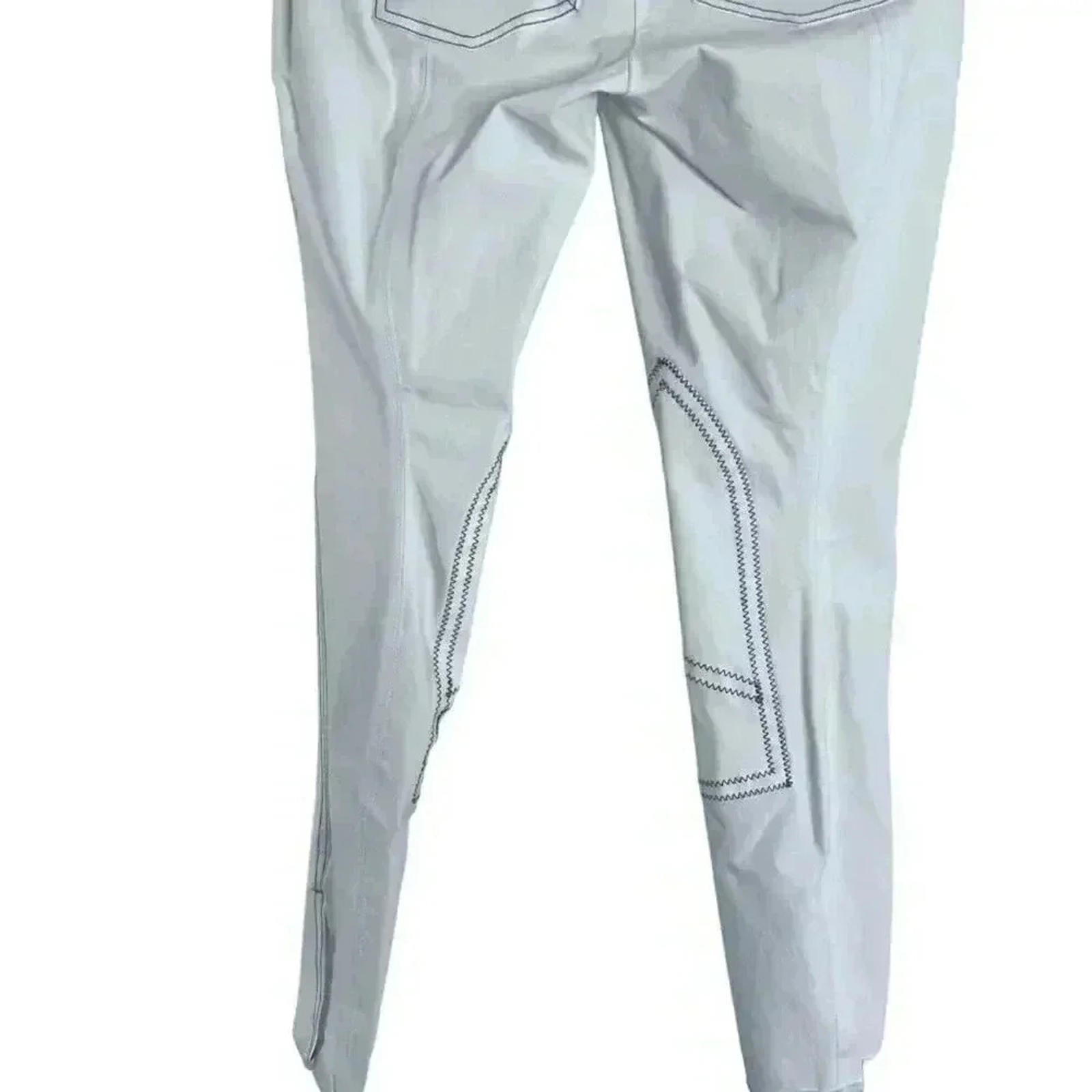 NWT Gersemi Sunna Cloth Knee Patches White Equestrian Pants Women's Size 40