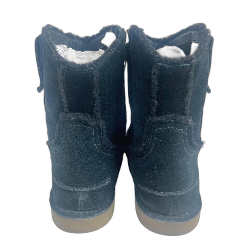 UGG Australia Catica Ankle Boot Black Leather Bootie Cowgirl Boot Western Size 9