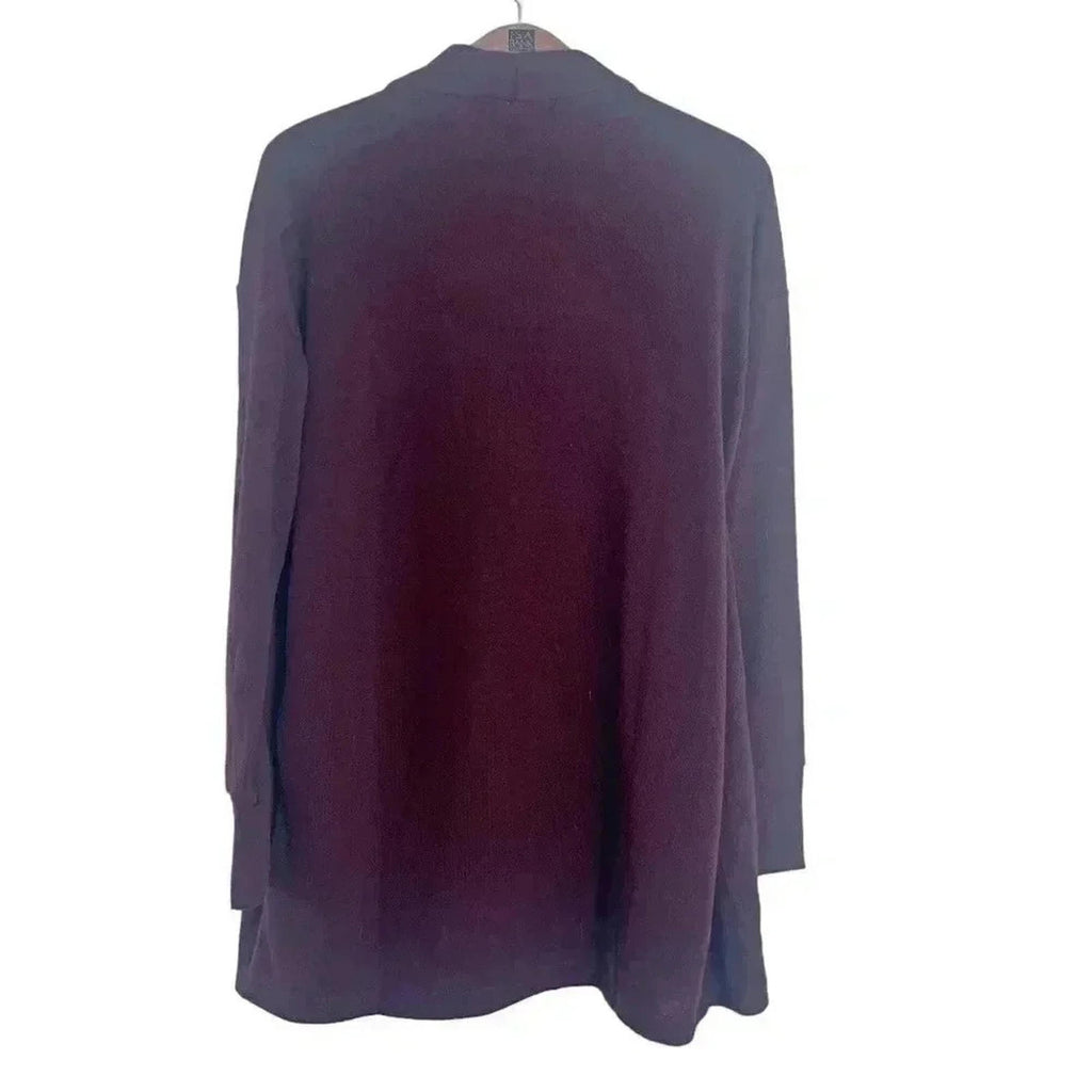 Sanctuary Maroon Knit Cardigan With Pockets Sweater Women's Size XS