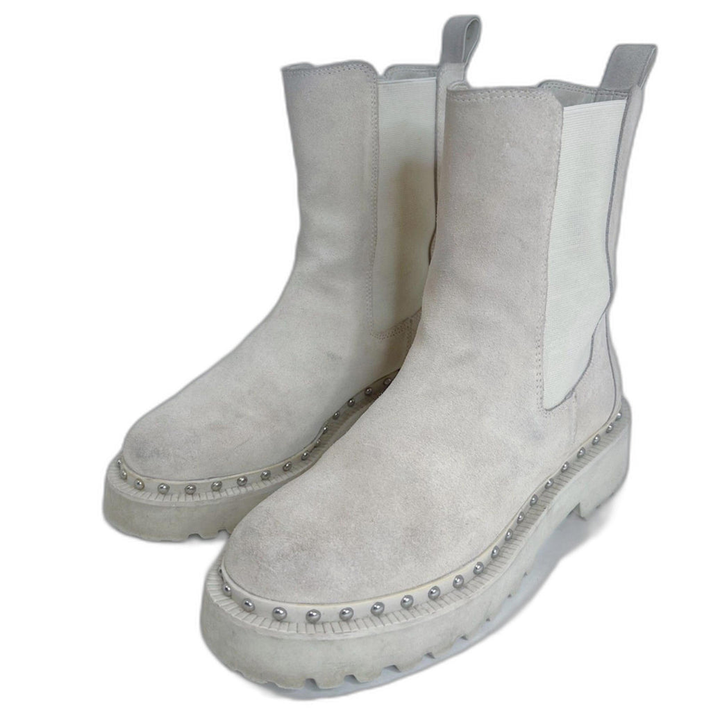 Vince Camuto Meenday Women's Chelsea Boot Lug Sole Cream Suede Size 9