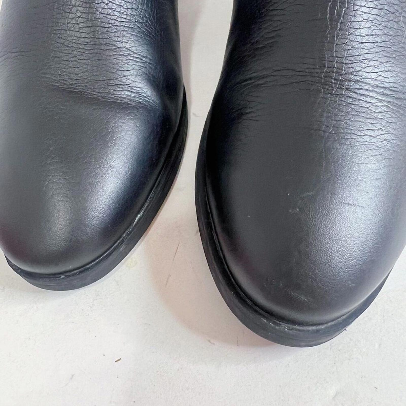 Vionic Cecily Black Leather Ankle Boot Bootie Arch Support Comfort Size 7.5