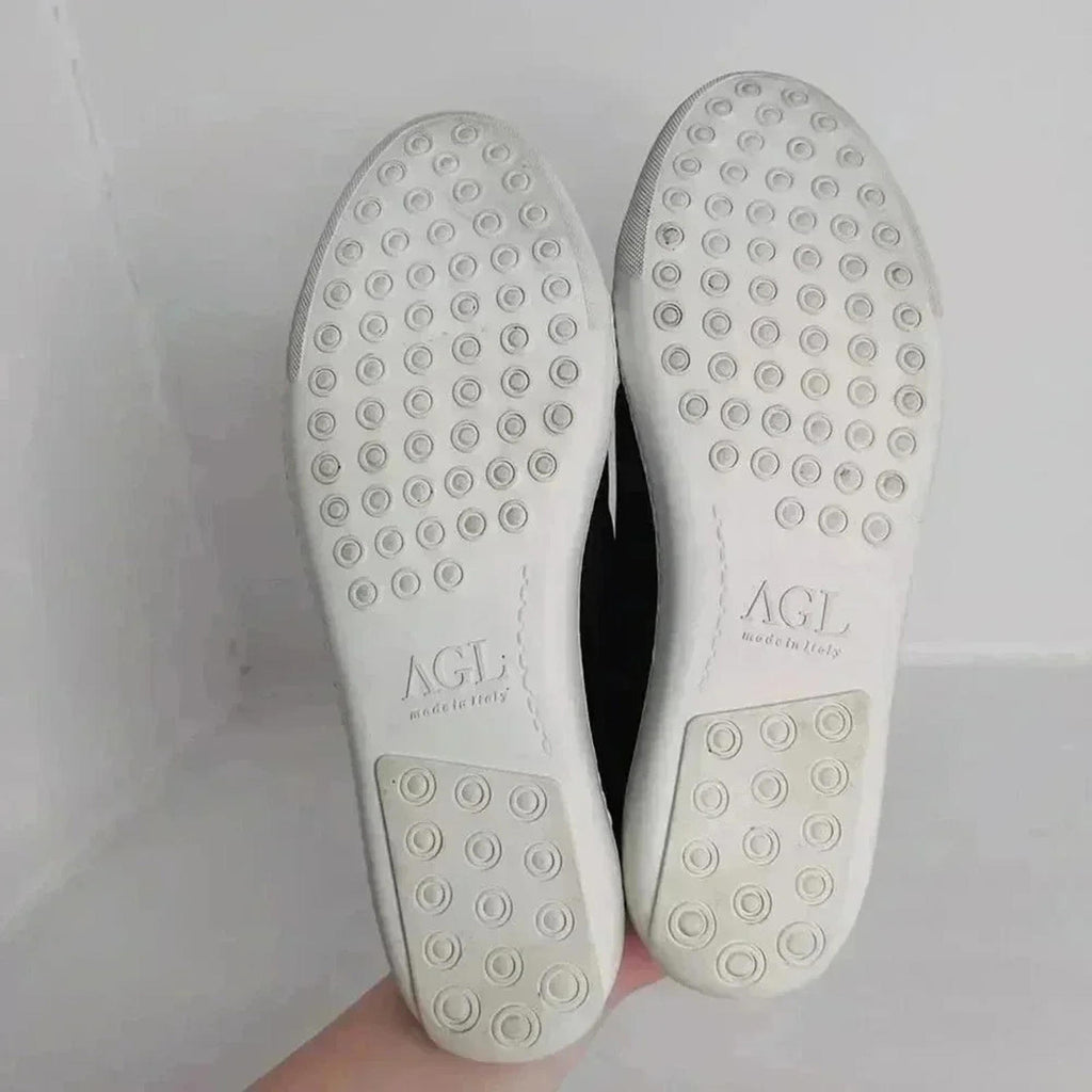 AGL Black Leather Sneakers