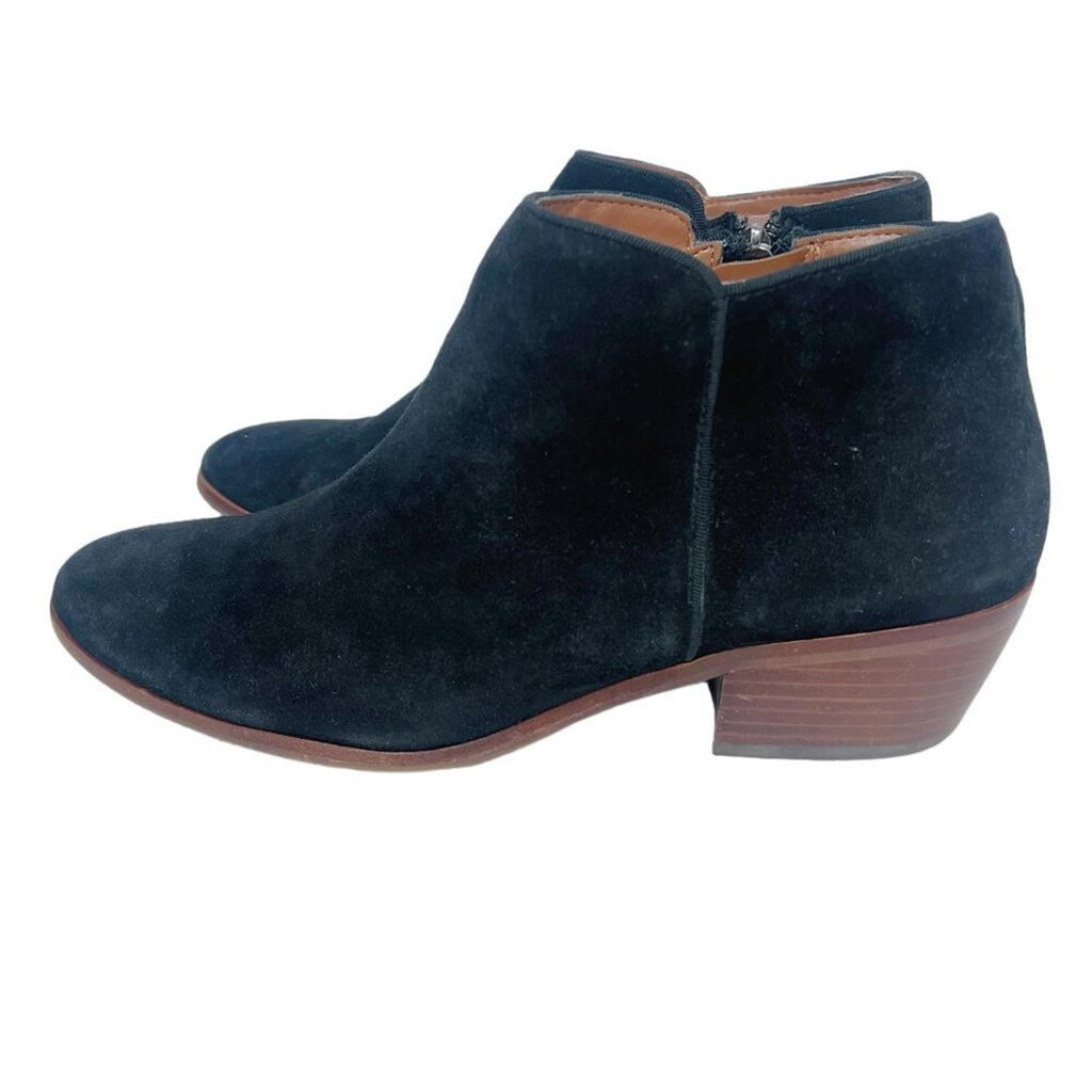 Sam Edelman Petty Black Suede Booties Ankle Boot Women's Size 9