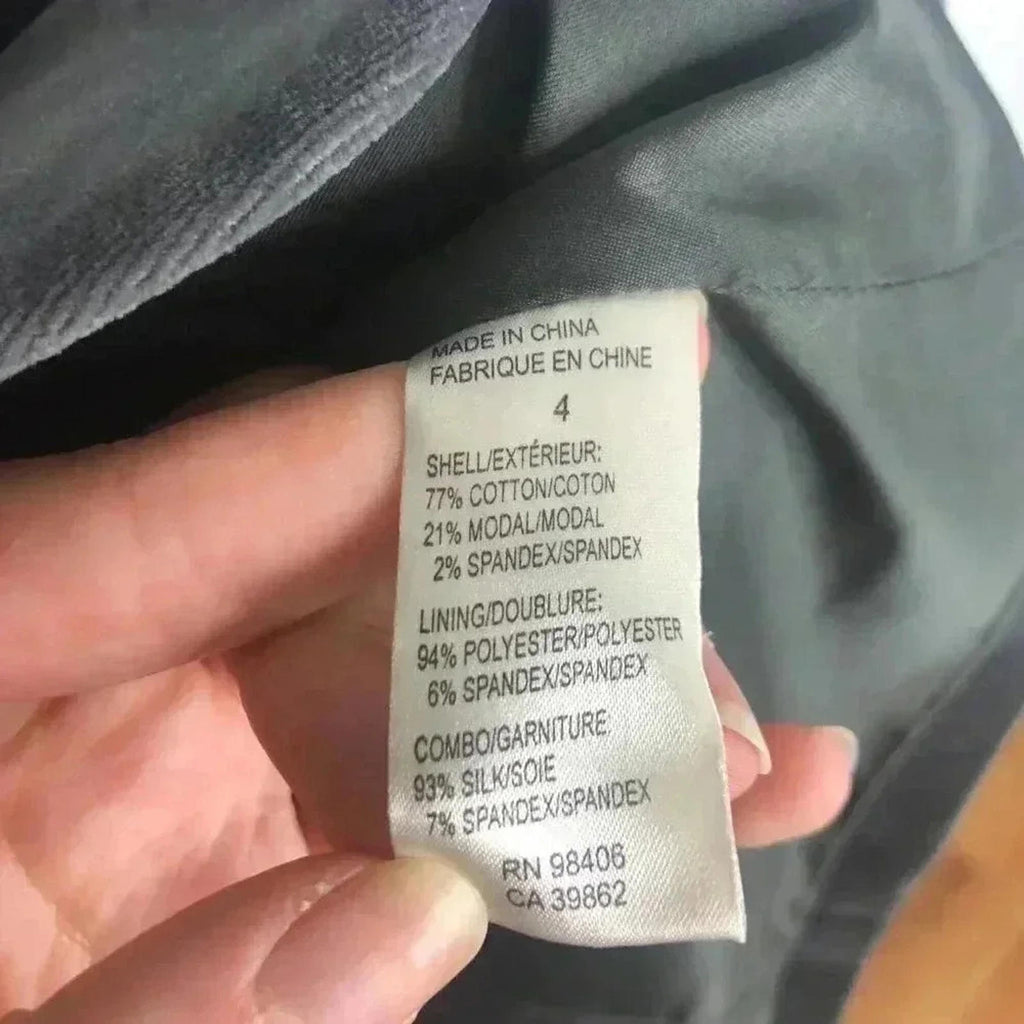 Theory Joelle Grey Velvet Blazer Women's Size 4