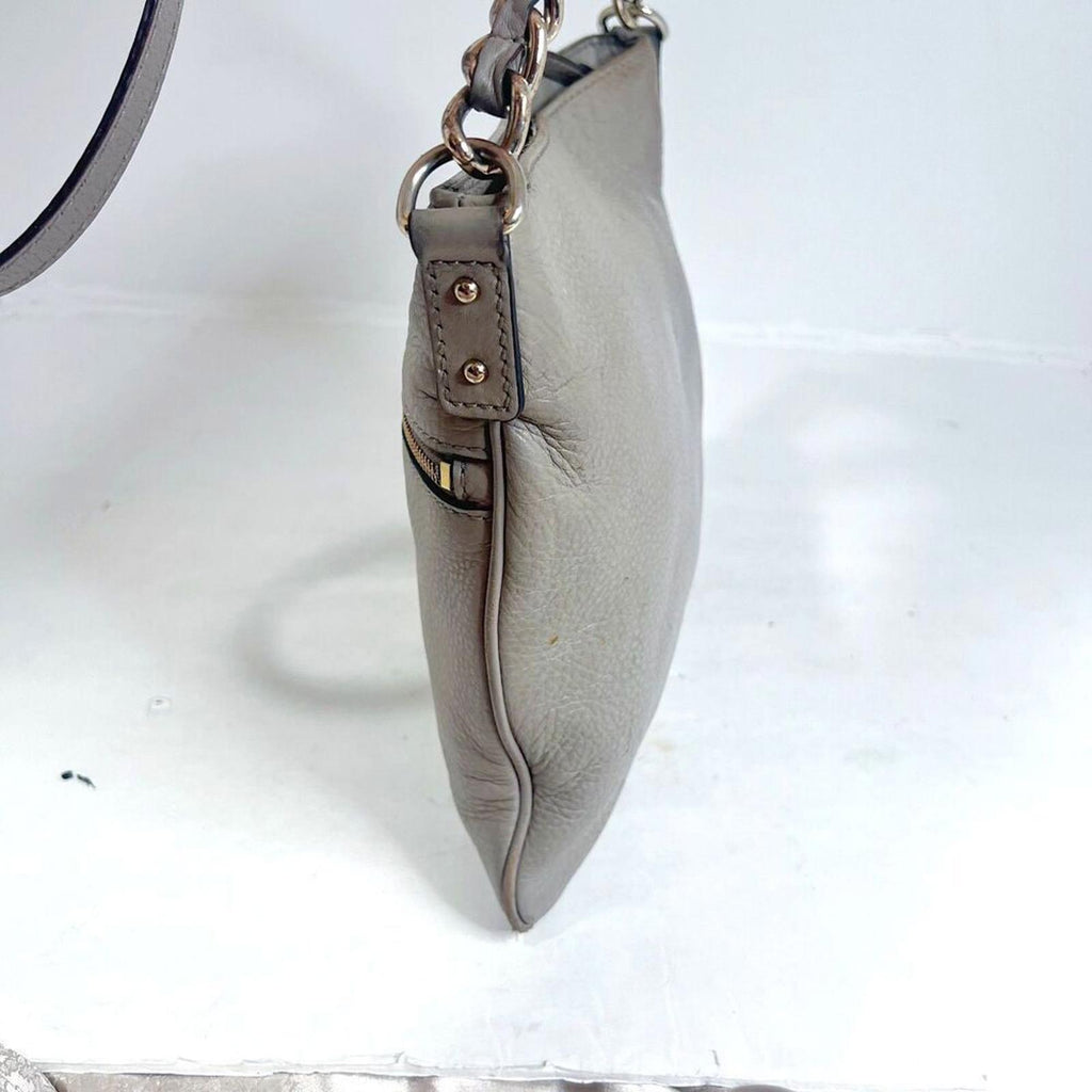 Kate Spade Gray Leather Crossbody Bag Purse