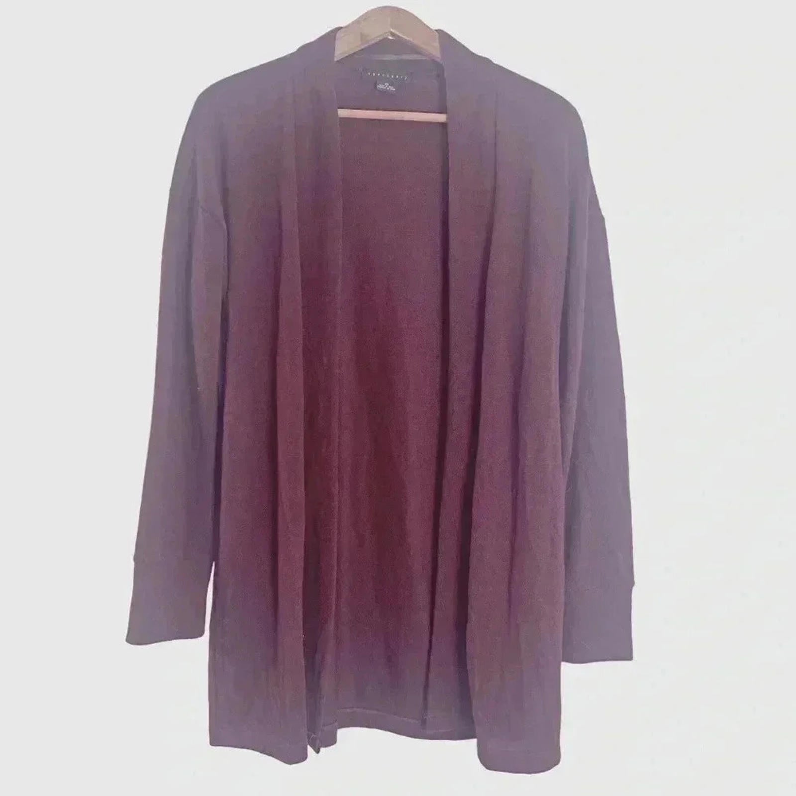 Sanctuary Maroon Knit Cardigan With Pockets Sweater Women's Size XS