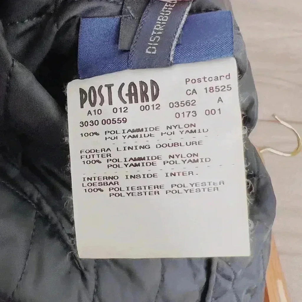 Postcard Black Winter Jacket With Hood Ski Snowboard Jacket Coat Size 4
