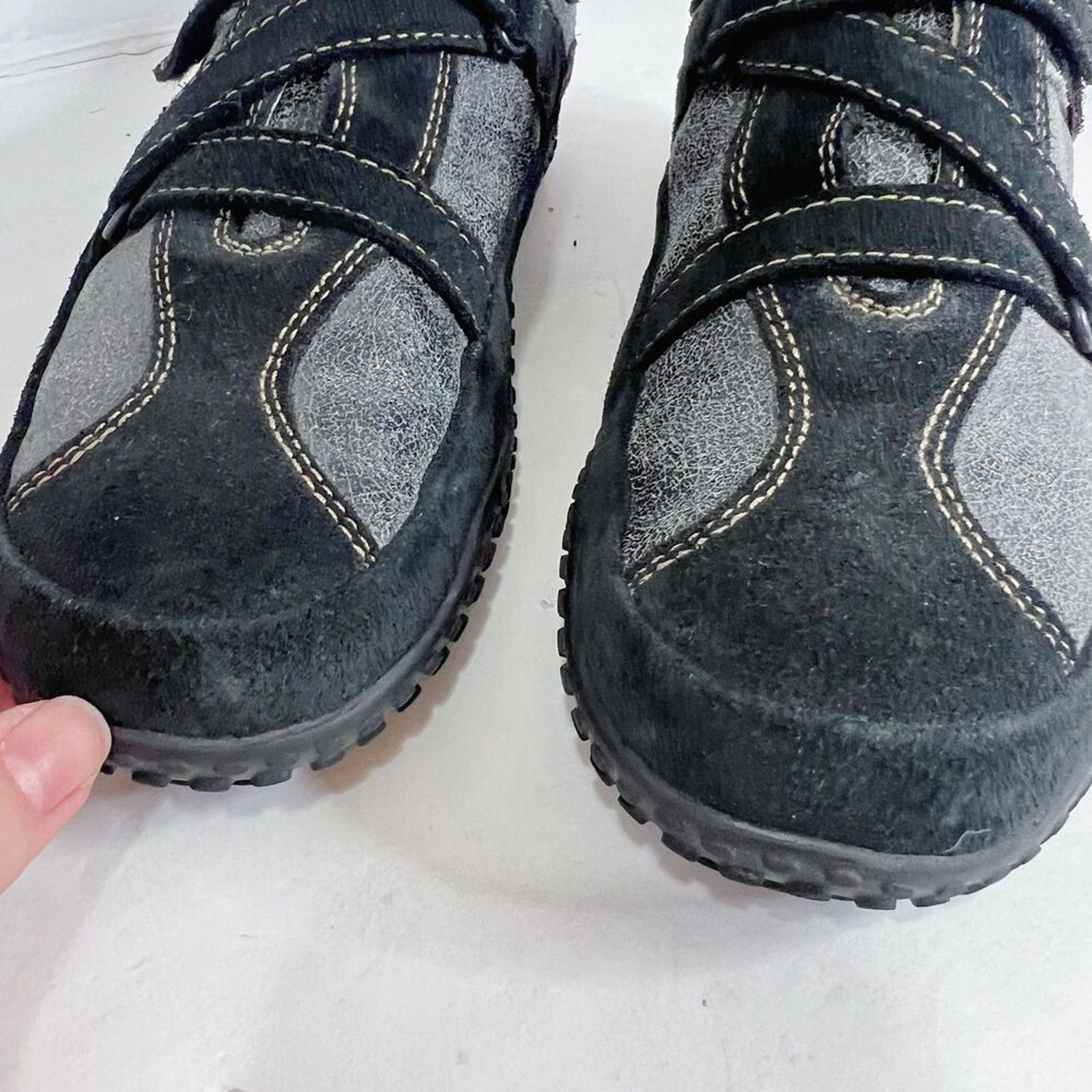 Wolky Crossfeet 1955 Sneakers Comfort Shoes Grey Black Leather Size 42 11