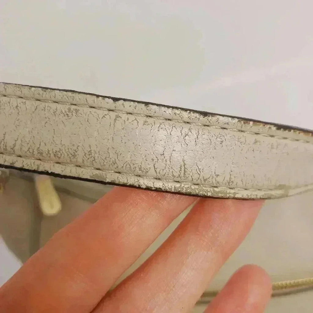 Michael Kors Crescent Shaped Cream Handbag