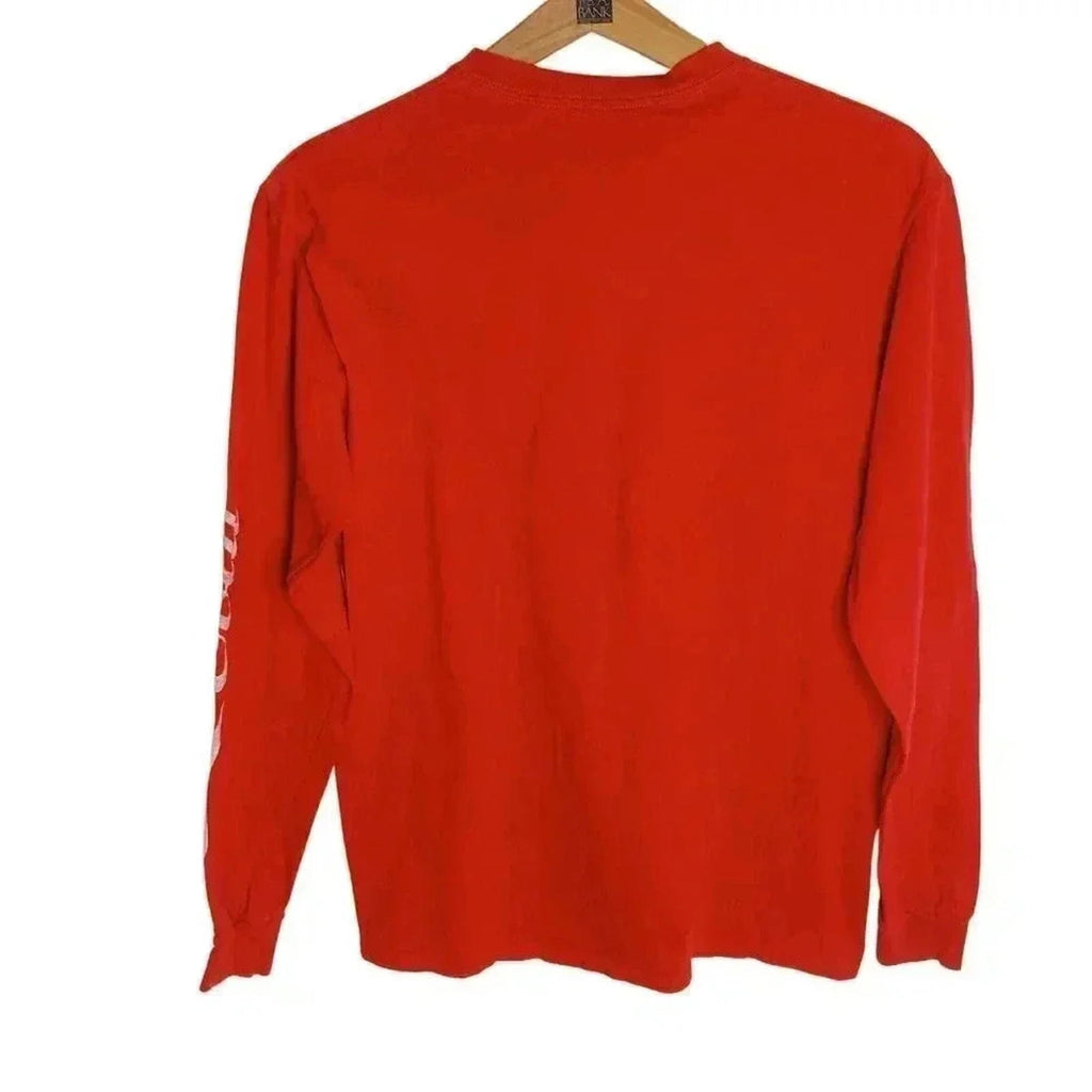 Coca Cola Long Sleeved Crewneck Tee Red Women's Size M