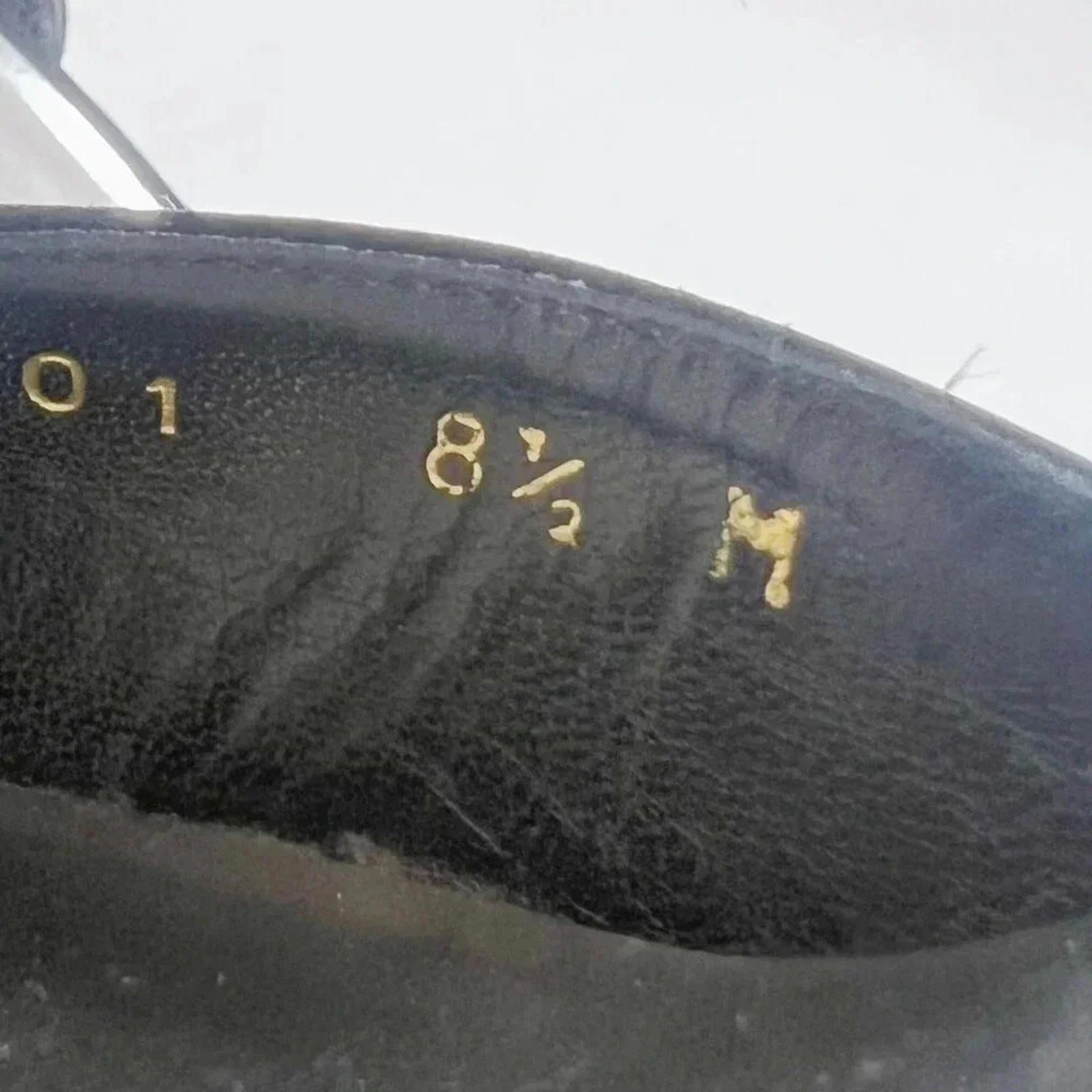 Stuart Weitzman Alas Crystal-Bow d’Orsay Black Satin Pump Women's Size 8.5