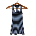 Lululemon Blue Striped Racerback Tank Workout Athleisure Yoga Workout Size 4